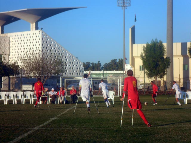 В г. Шарджа (ОАЭ) состоялась демонстрационная игра по футболу ампутантов между сборными командами России и Великобритании