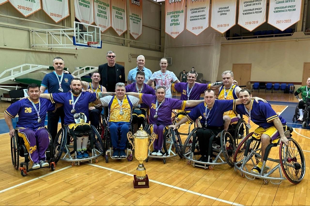 Команда "БасКИ - "ЦОП им. В.П. Кондрашина" стала обладателем Кубка России по баскетболу на колясках.