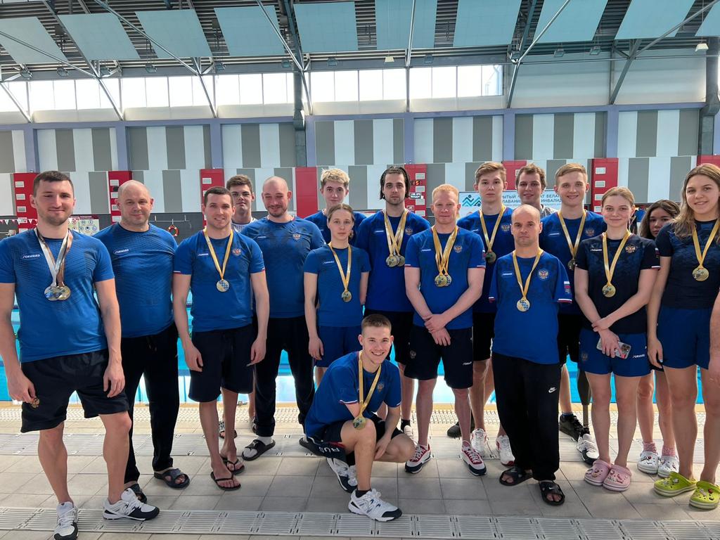 46 золотых, 34 серебряных и 15 бронзовых медалей завоевали российские паралимпийцы на открытом чемпионате Республики Беларусь по плаванию