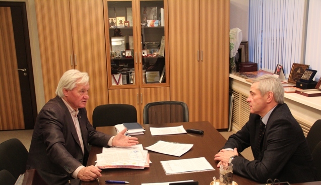 П. А. Рожков в офисе Паралимпийского комитета России  провел рабочую встречу с президентом Федерации футбола инвалидов России, старшим тренером сборной команды России по футболу ампутантов Г. С. Луначарским