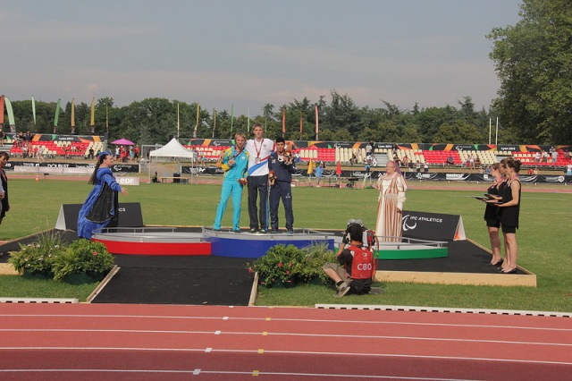 В четвертый  соревновательный день на чемпионате мира по легкой атлетике спорта лиц с ПОДА в г. Лионе (Франция) российские атлеты завоевали 3 золотые  и  1  бронзовую  медали